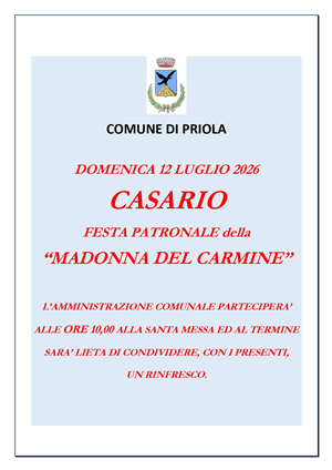 FESTA PATRONALE FRAZIONE CASARIO