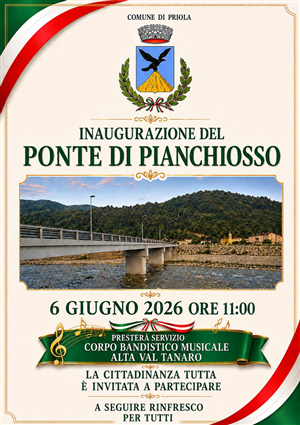 INAUGURAZIONE NUOVO PONTE LOC. PIANCHIOSSO