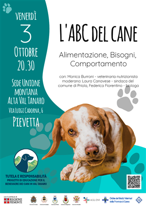 PROGETTO: "TUTELA E RESPONSABILITA': PROGETTO DI EDUCAZIONE PER IL BENESSERE DEI CANI IN VAL TANARO."
